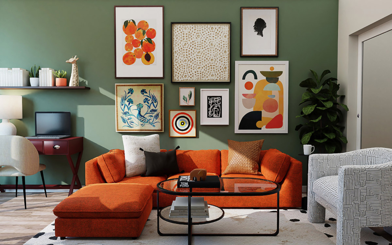 Enhancing the interior using different colors Enhancing the interior using different colors
