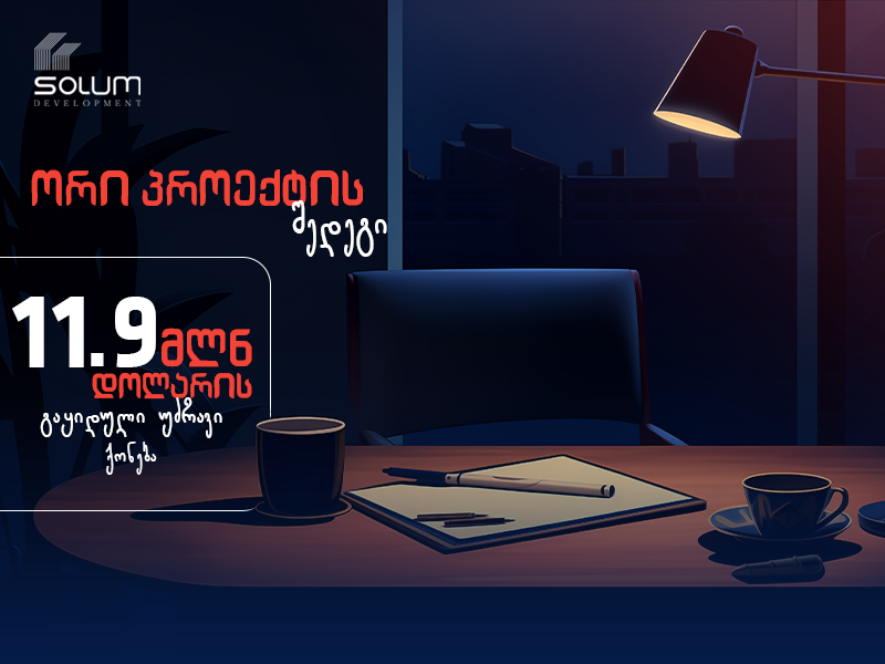სოლუმ დეველოპმენტი 2025 - ახალი სტანდარტები უძრავ ქონებაში